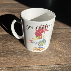 Vintage 1998 Woody Woodpecker Jumbo Coffee Mug Universal Studios “Got coffee?”